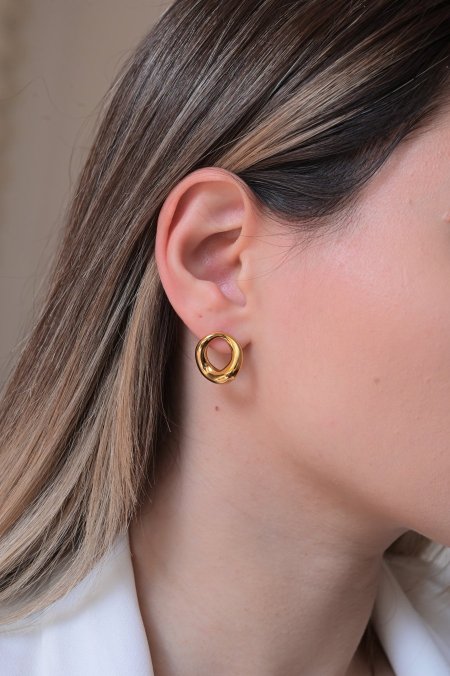 حلق مريم ذهبي نجمه