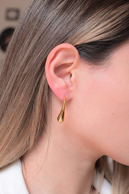 حلق مريم ذهبي دمعه