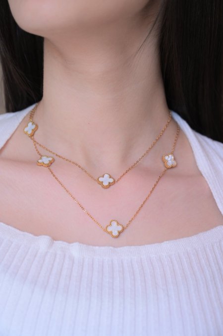 سنسال مريم فان كليف طويل ابيض