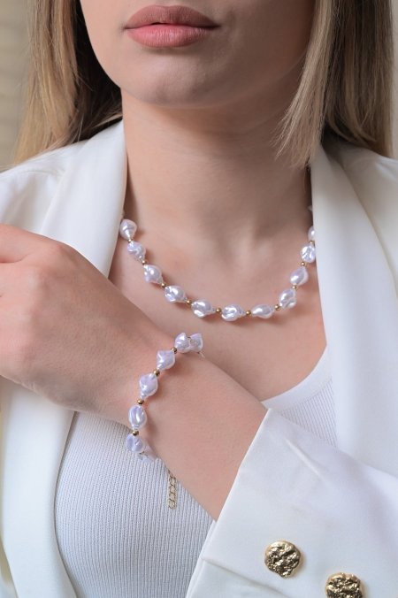 طقم سنسال مع اسواره لولو