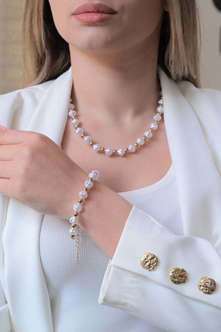 طقم سنسال مع اسواره لولو