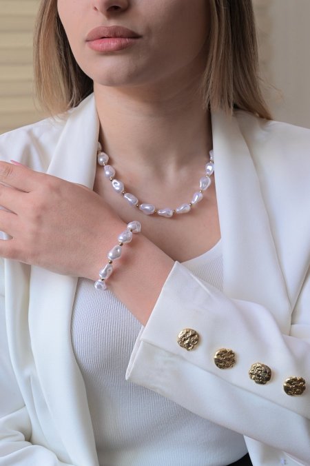 طقم سنسال مع اسواره لولو