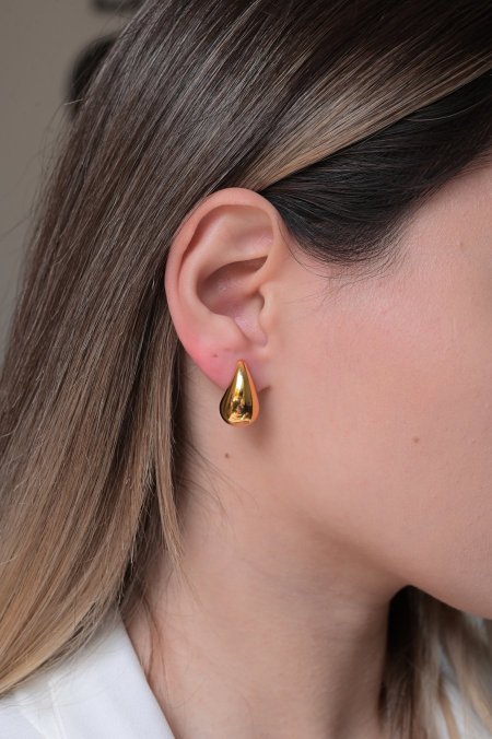 حلق مريم ذهبي لوزه