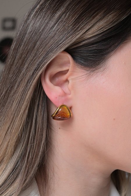 حلق مريم ذهبي مع بني