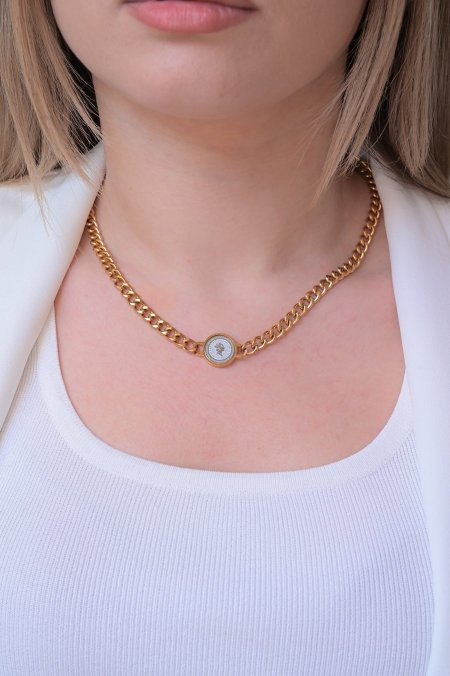 سنسال مريم ذهبي ليره فضي