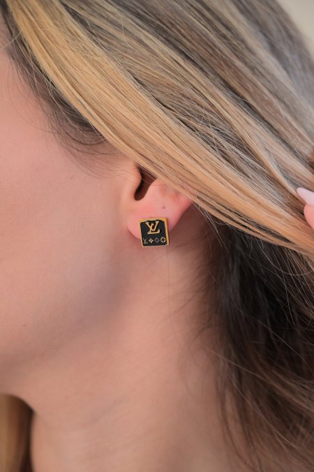 حلق LV  لويس فيتون اسود